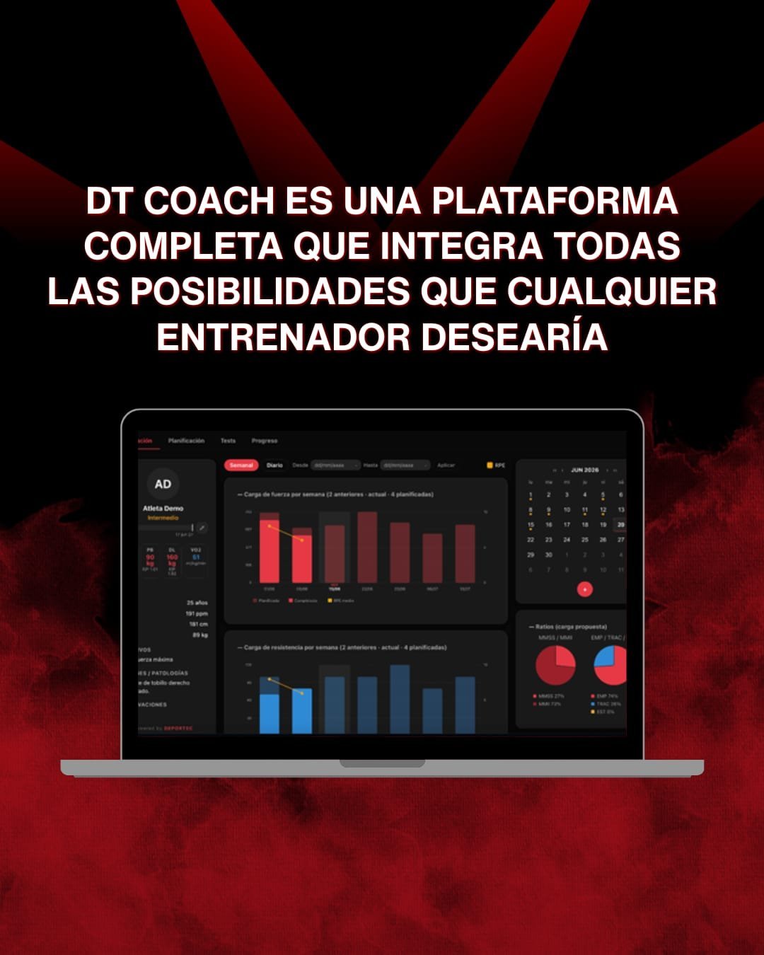 DT Coach es una plataforma completa para entrenadores